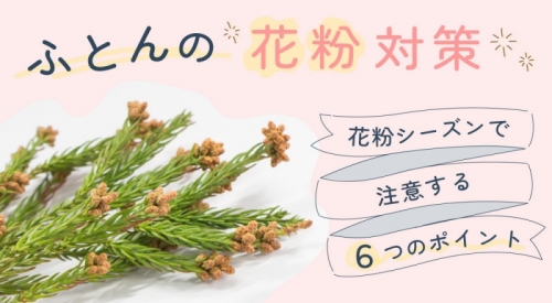 【ふとんの花粉対策６選】花粉シーズンに快適な睡眠を保つために