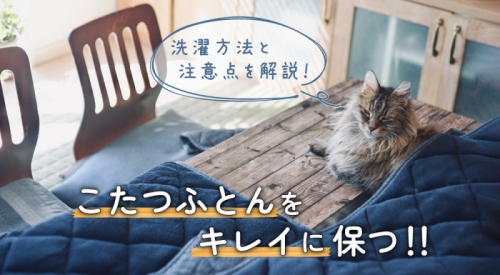 こたつふとんをキレイに保つ！洗濯方法と注意点を解説